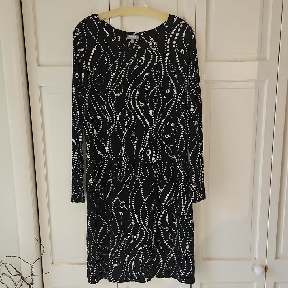 Habitat Black and White Long Sleeve Dress